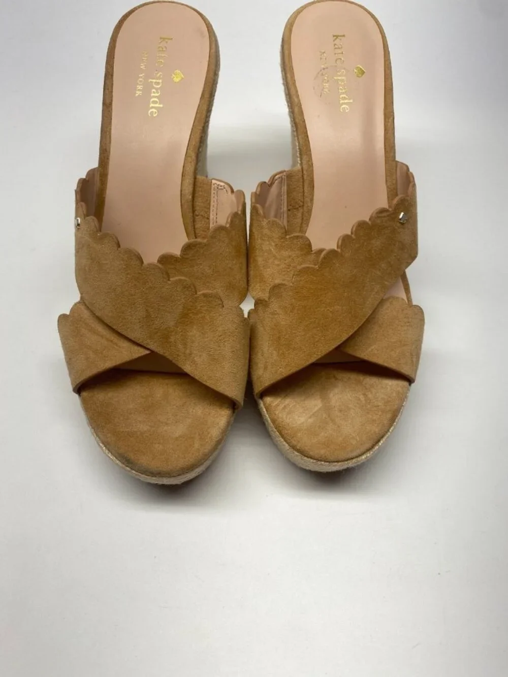 Kate Spade Womens Criss Cross Espadrille Wedge Heel Sandal Sz 10